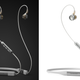 Beyerdynamic's Xelento Wireless earbuds pictured in gray and white finishes.